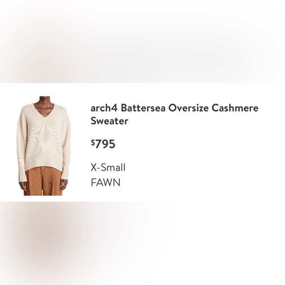 Arch4 cashmere sweater XS - Picture 3 of 9